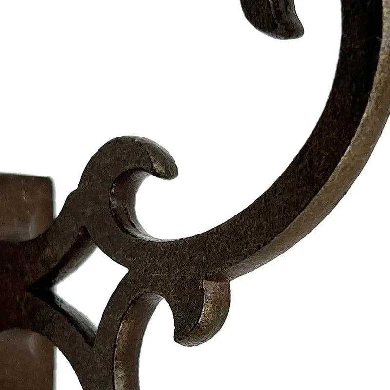 Set of Six Antiqued Bronze Cast Iron Scroll Wall Hooks Homeroots Organization