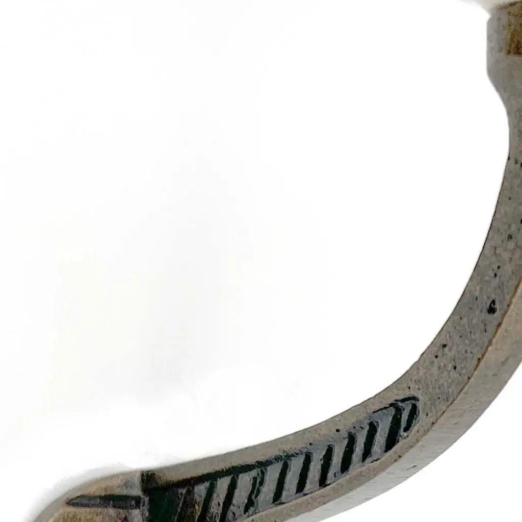 Set of Six Bronze And White Cast Iron And Ceramic Double Wall Hooks Homeroots Organization