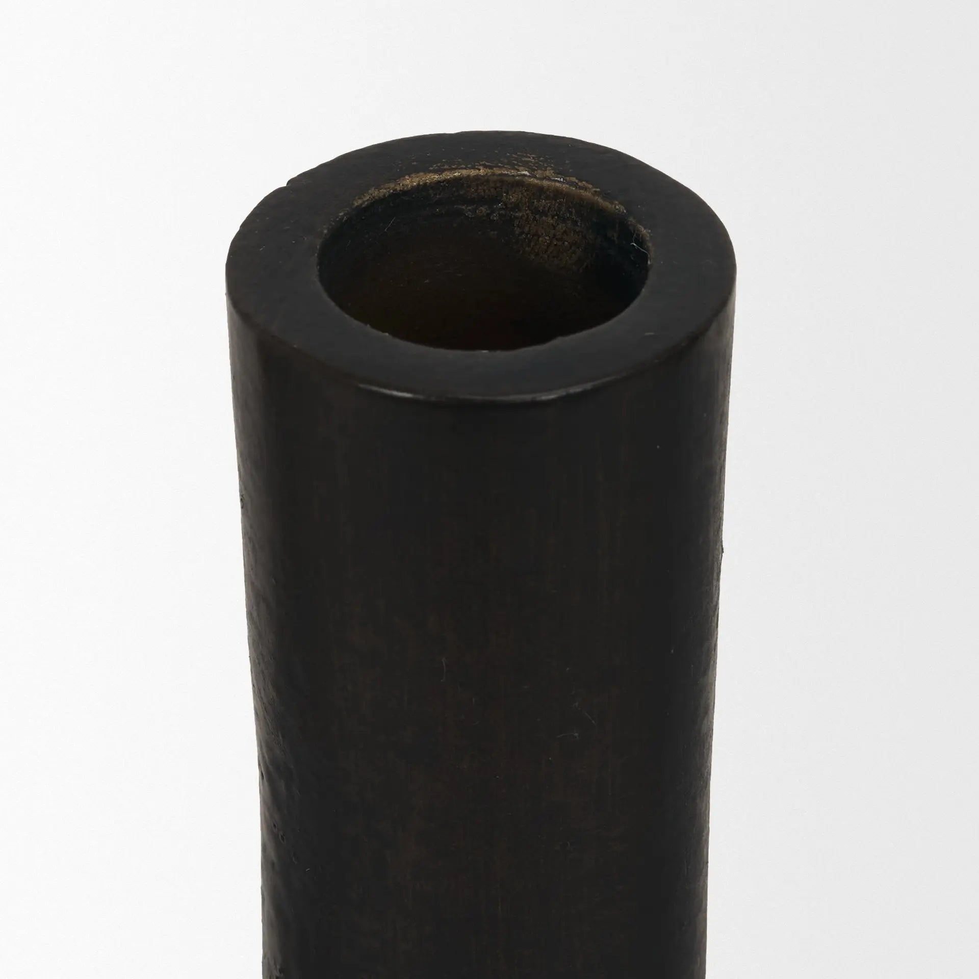 Set of Three Black Metal Tabletop Taper Candlesticks Homeroots Home Decor