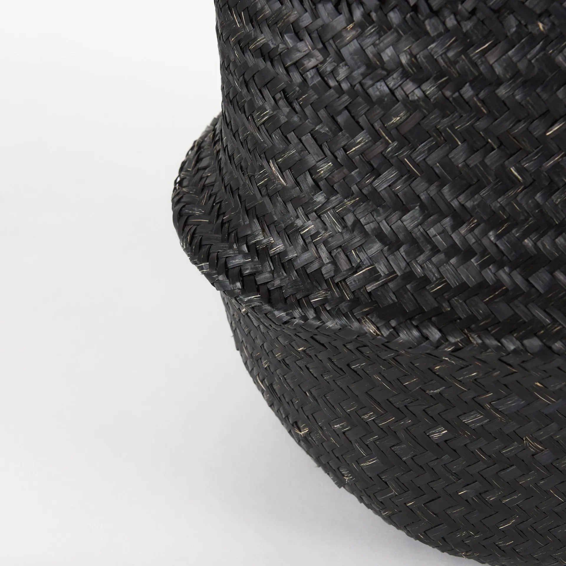 Set of Three Black Wicker Basket - GreatEagleInc
