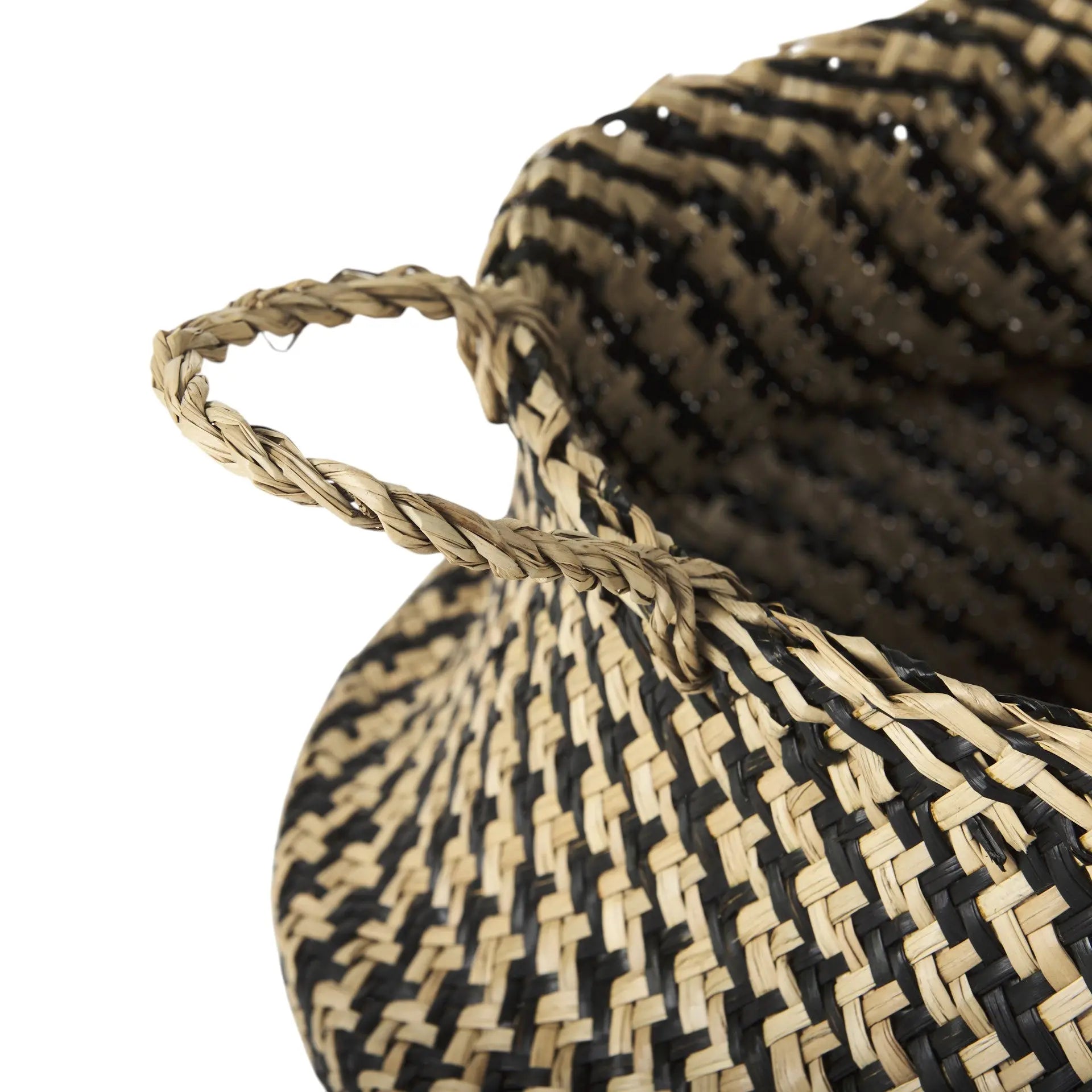 Set of Three Brown Nesting Water Hyacinth Basket Homeroots Office