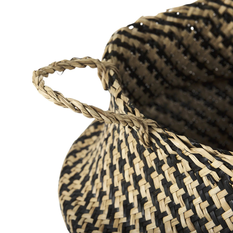 Set of Three Brown Nesting Water Hyacinth Basket Homeroots Office