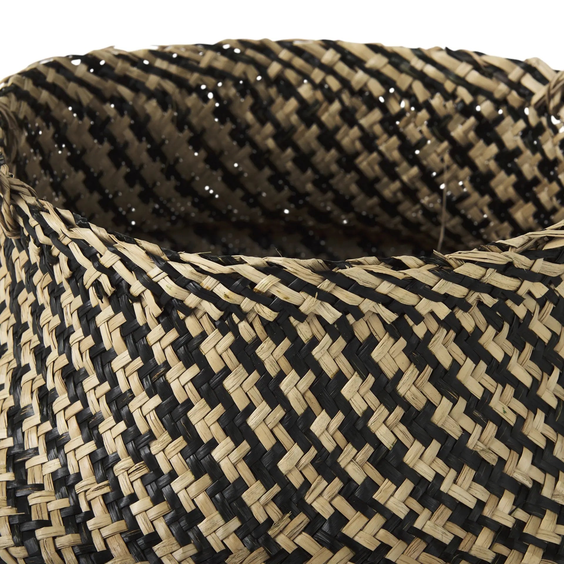 Set of Three Brown Nesting Water Hyacinth Basket Homeroots Office