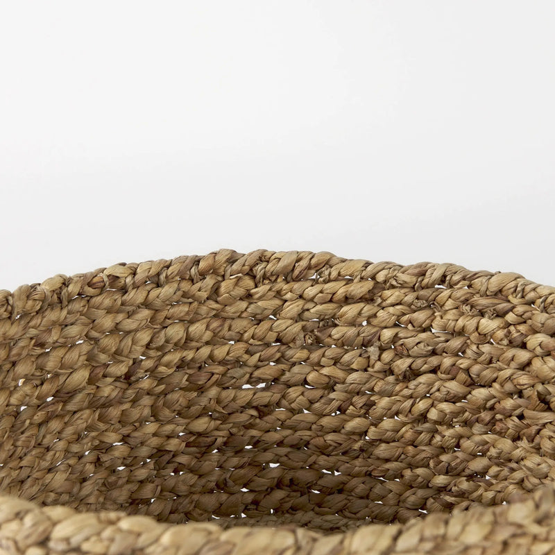 Set of Three Brown Wicker Basket Homeroots Office