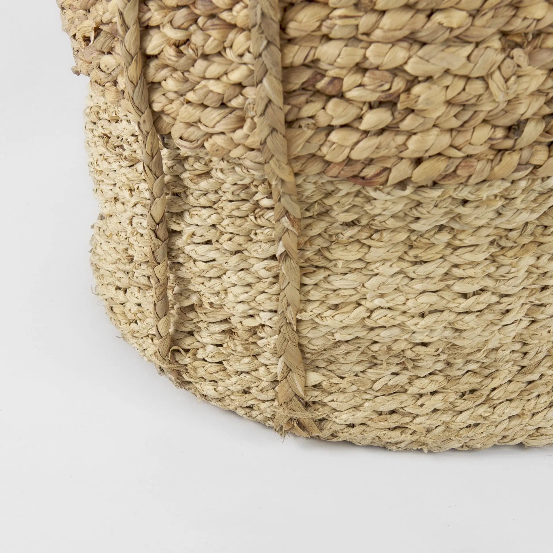 Set of Three Brown Wicker Basket Homeroots Office