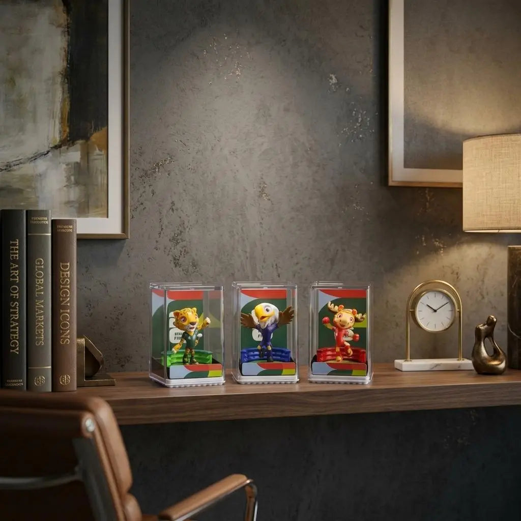Set of Three FIFA 2026 World Cup Collectible Mascot B Vinyl Figurines Homeroots Home Decor