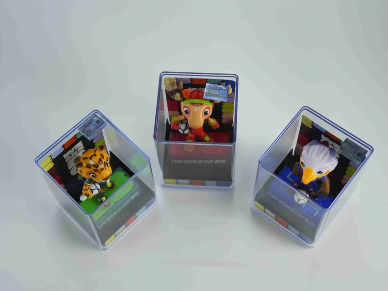 Set of Three FIFA 2026 World Cup Collectible Mascot Ball Vinyl Figurines Homeroots Home Decor