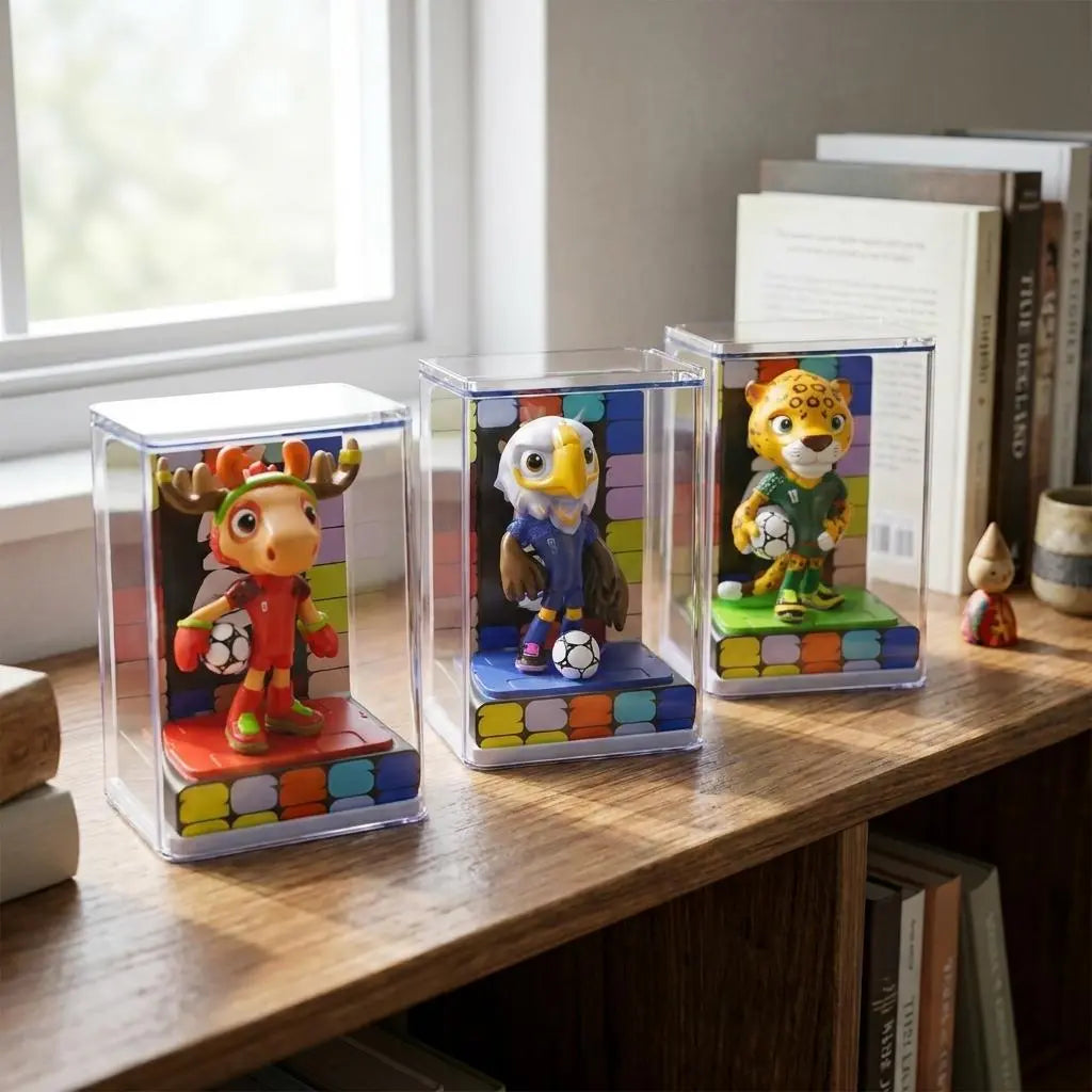 Set of Three FIFA 2026 World Cup Collectible Mascot Ball Vinyl Figurines Homeroots Home Decor