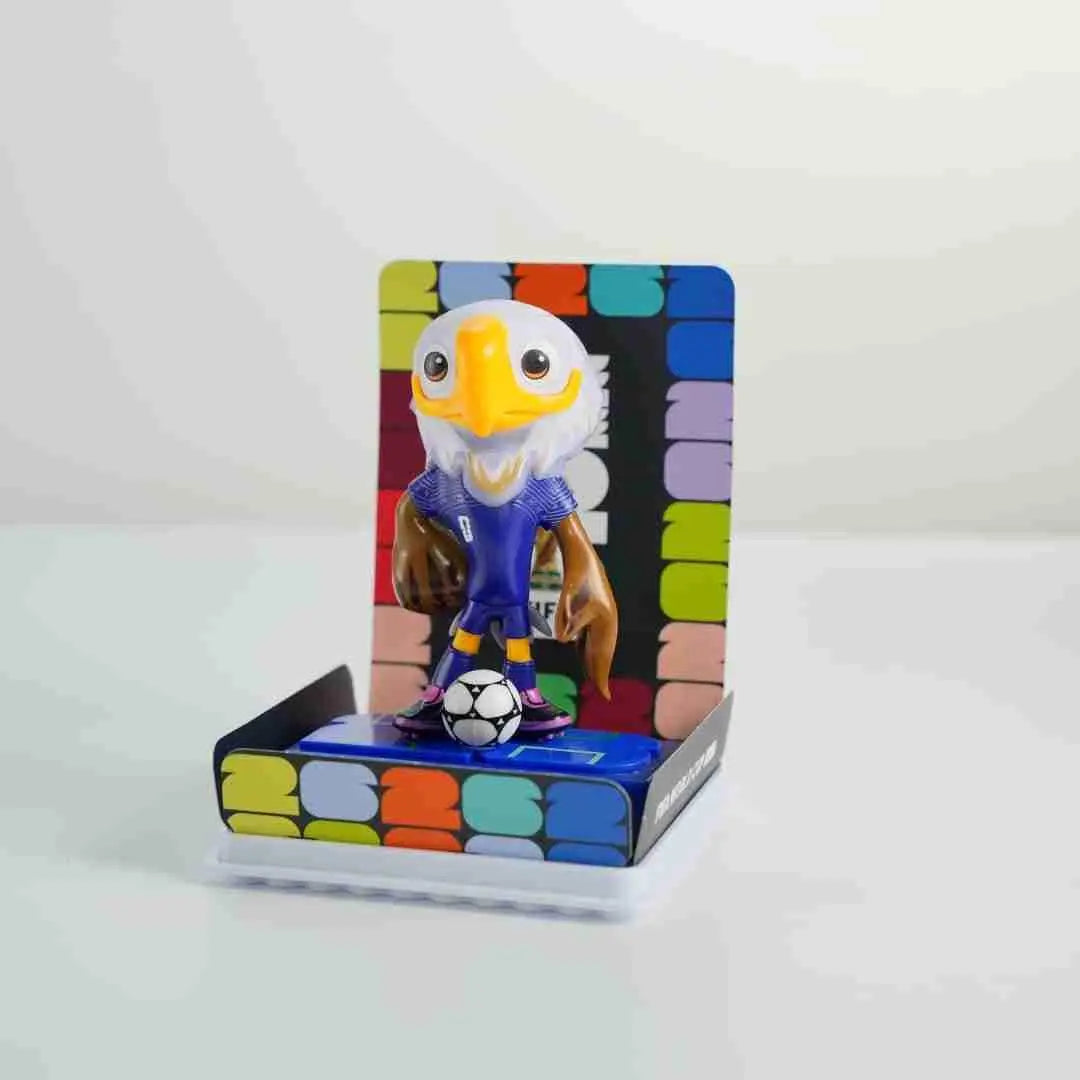 Set of Three FIFA 2026 World Cup Collectible Mascot Ball Vinyl Figurines Homeroots Home Decor