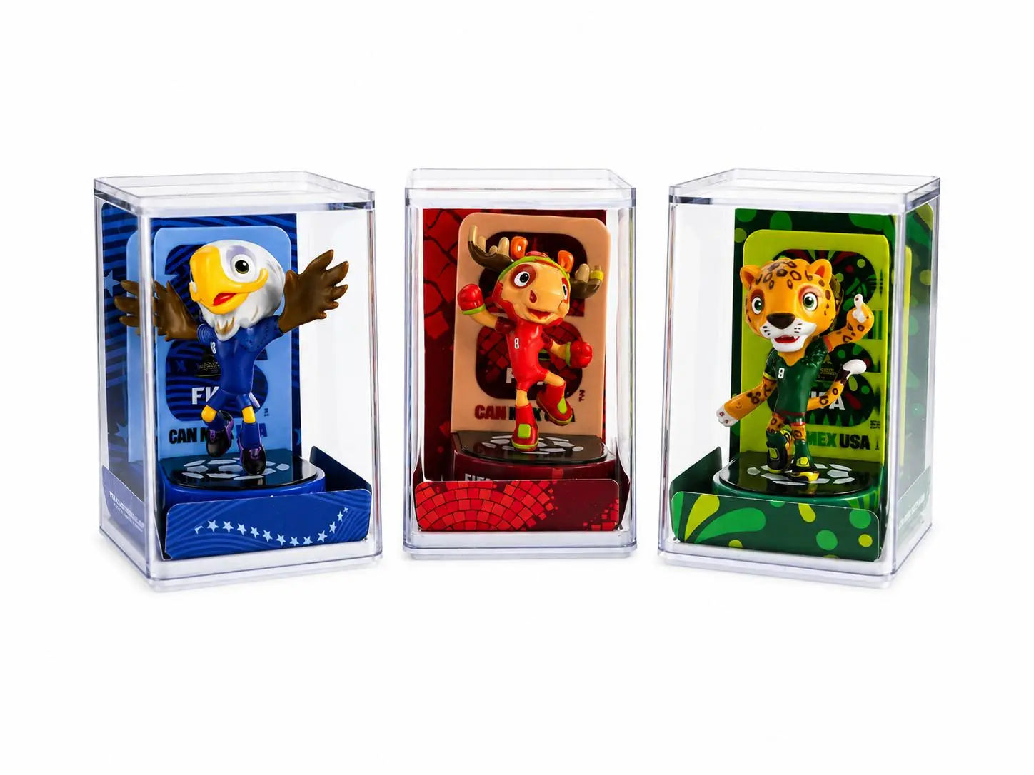 Set of Three FIFA 2026 World Cup Collectible Mascot Vinyl Figurines Homeroots Home Decor