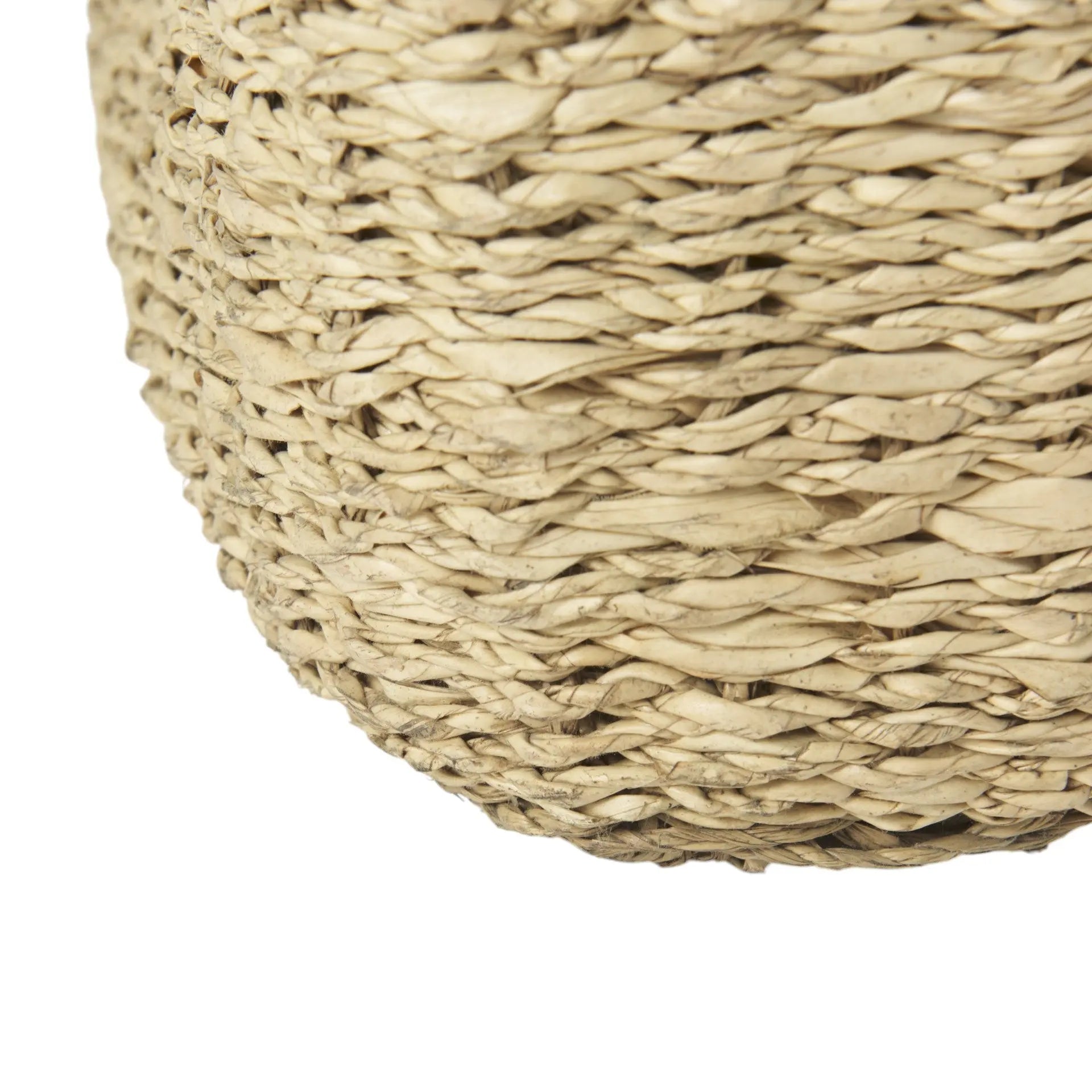 Set of Three Gray Nesting Water Hyacinth Basket Homeroots Office
