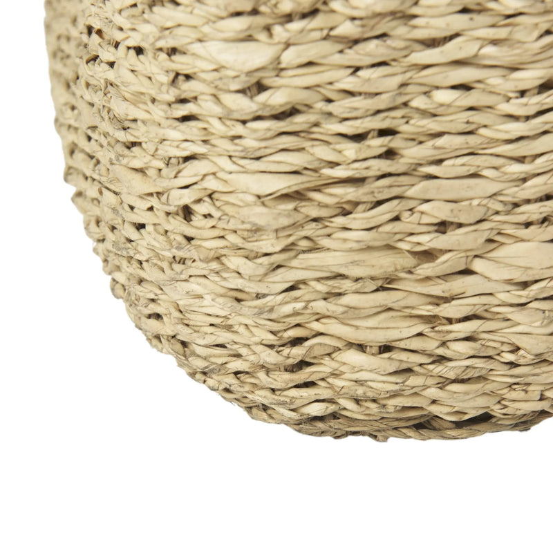 Set of Three Gray Nesting Water Hyacinth Basket Homeroots Office