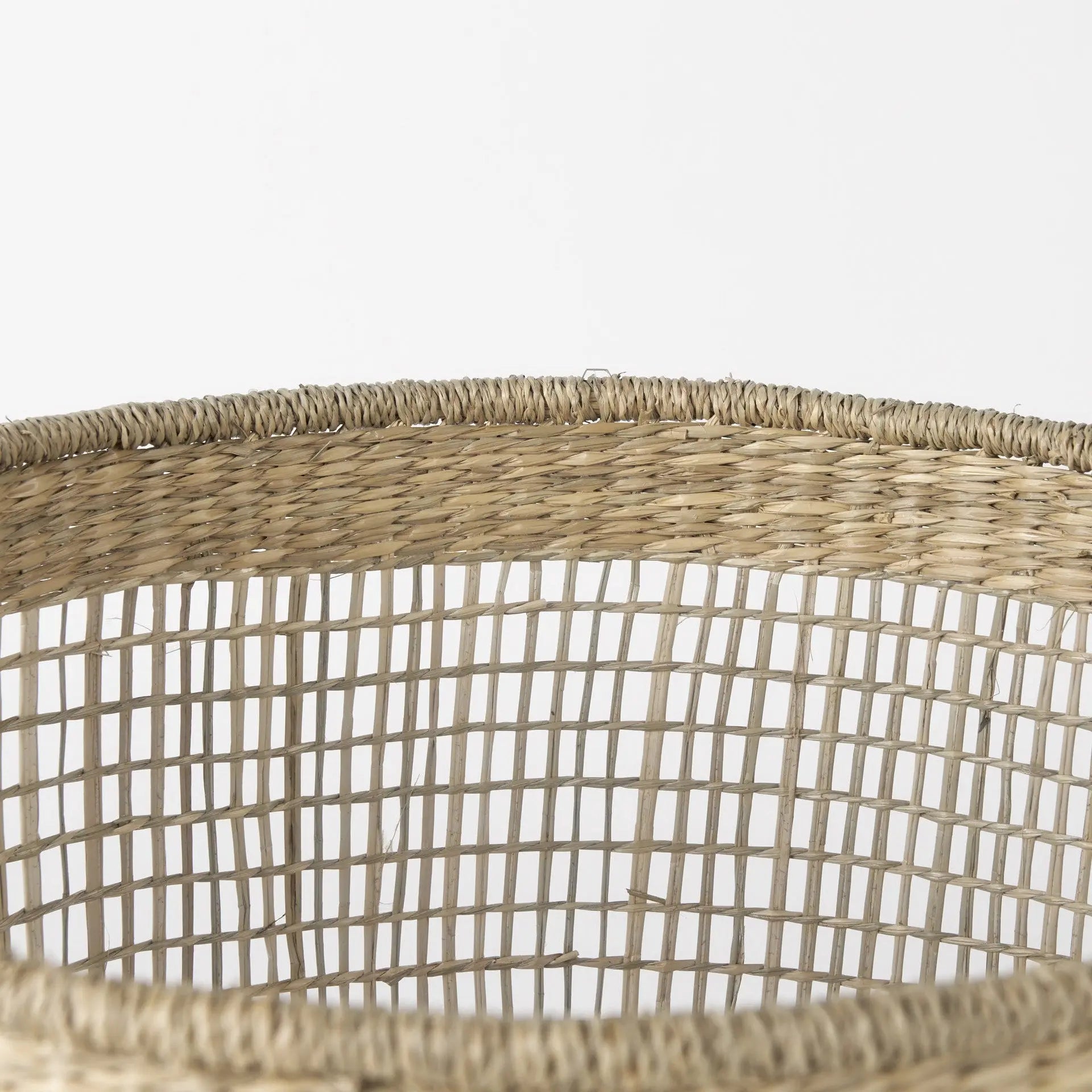 Set of Three Natural Wicker Basket Homeroots Office