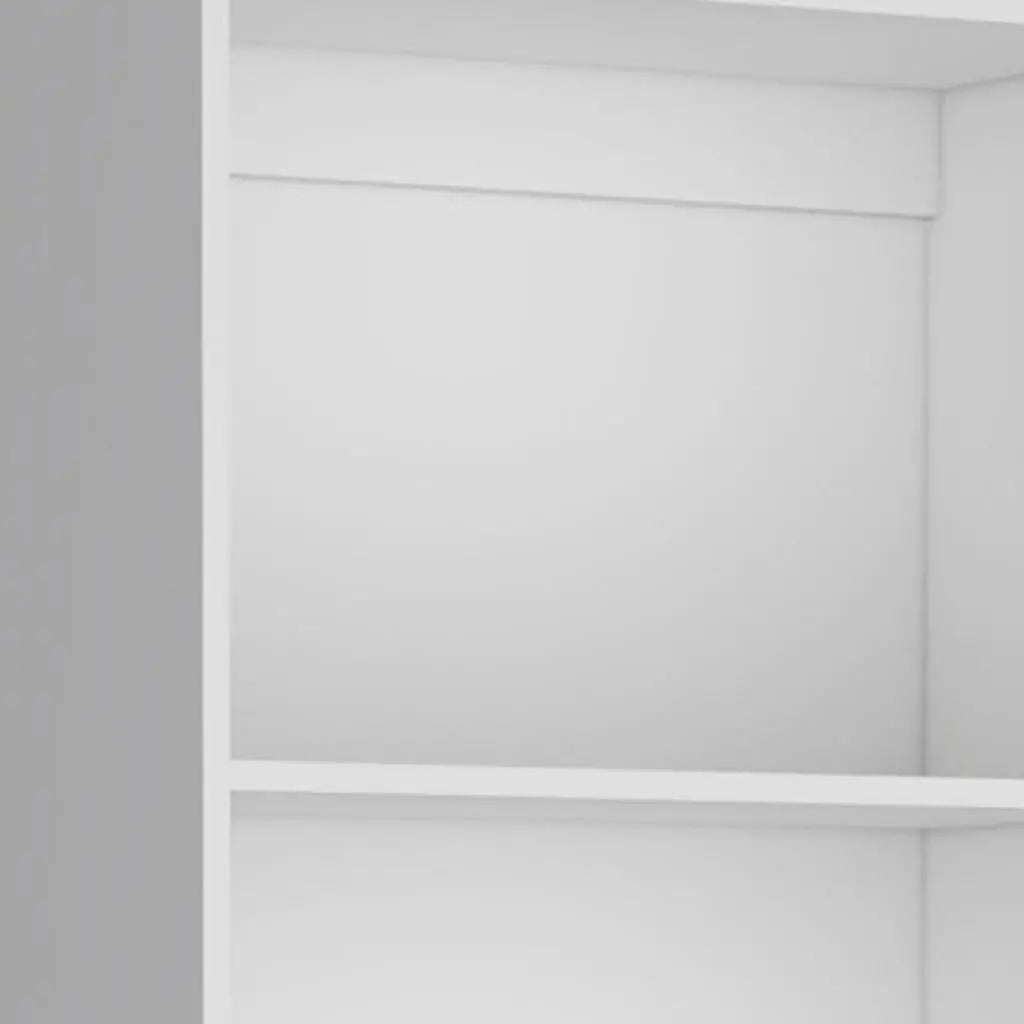 Set of Three White Wood Thirteen Tier Modular Bookcase Homeroots Office