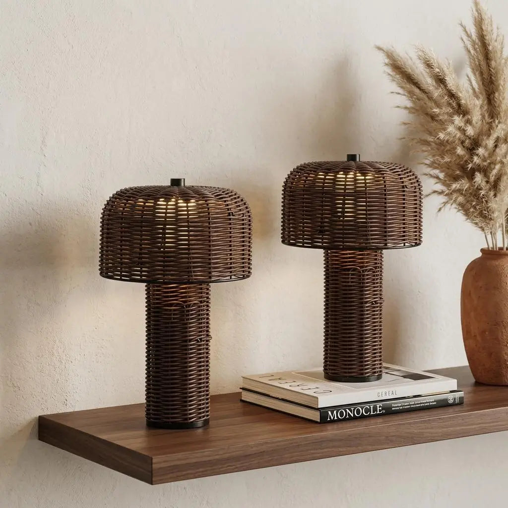 Set of Two 10" Clear USB Table Lamps With Globe Shades Homeroots Lighting