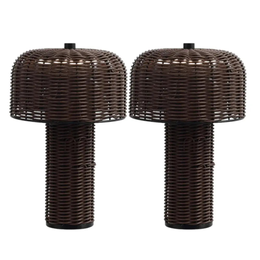 Set of Two 10" Clear USB Table Lamps With Globe Shades Homeroots Lighting
