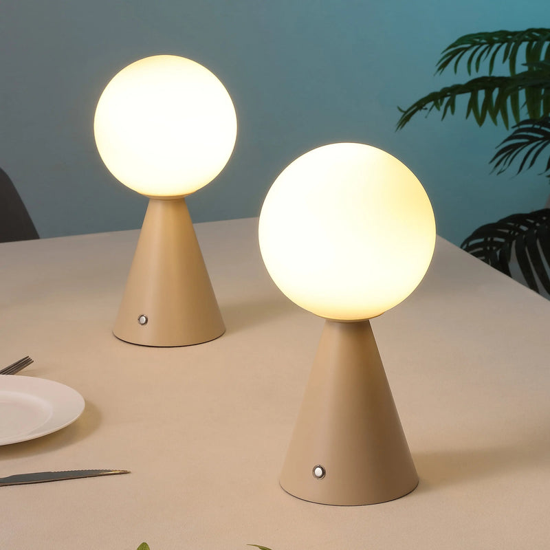 Set of Two 12" Clear Lighthouse USB Table Lamps Homeroots Lighting