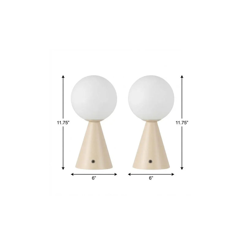Set of Two 12" Clear Lighthouse USB Table Lamps Homeroots Lighting