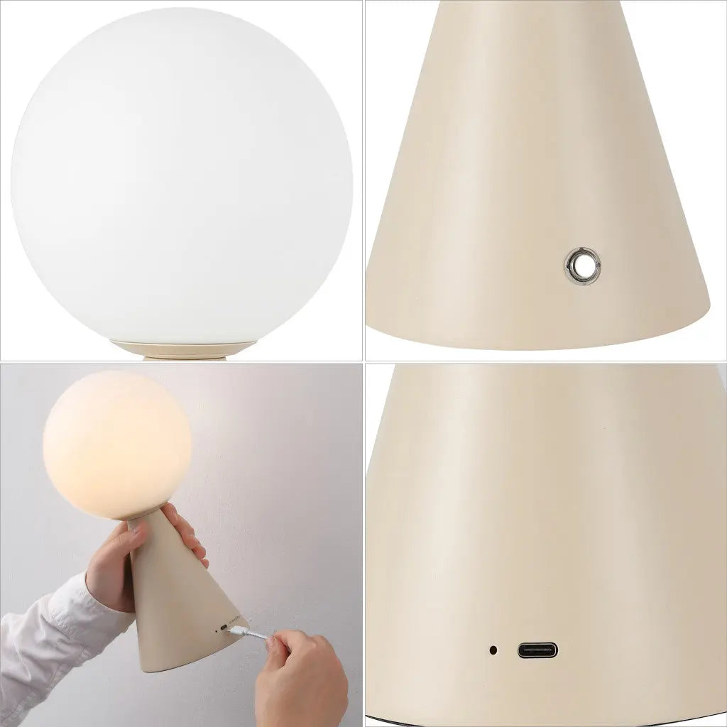 Set of Two 12" Clear Lighthouse USB Table Lamps Homeroots Lighting