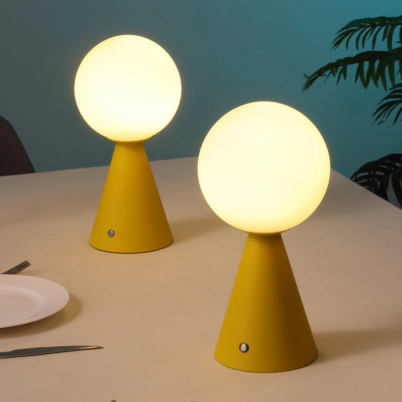 Set of Two 12" Clear Lighthouse USB Table Lamps Homeroots Lighting