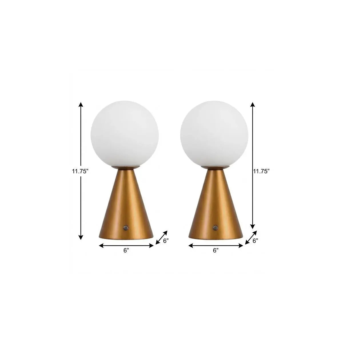 Set of Two 12" Clear Lighthouse USB Table Lamps LED Homeroots Lighting