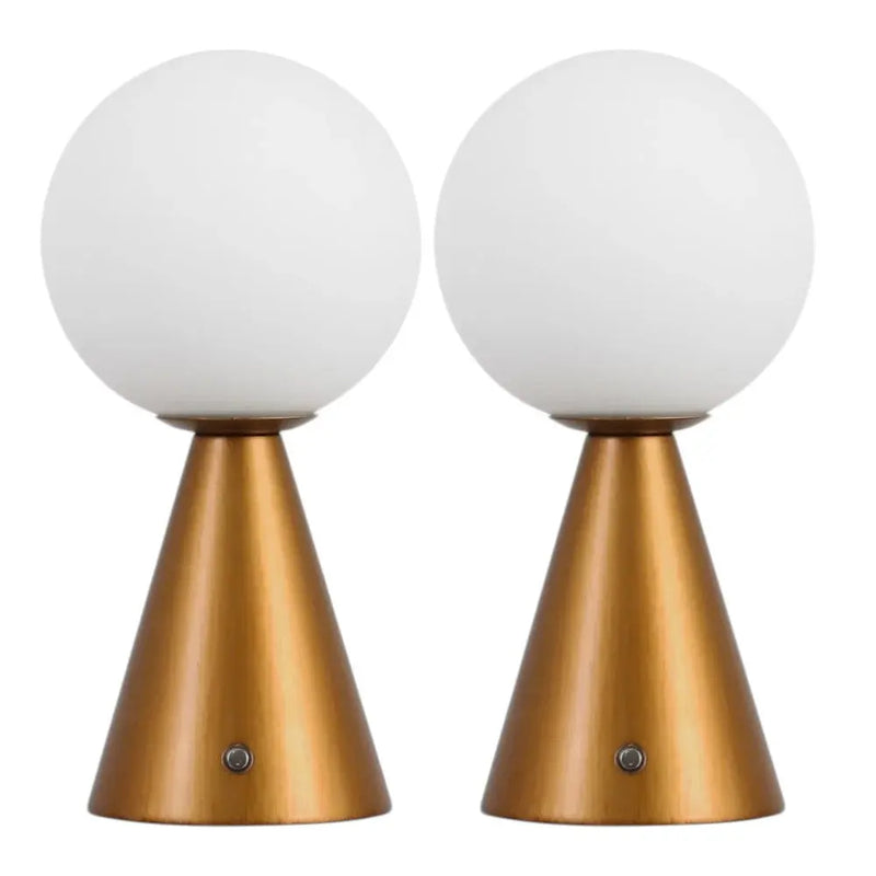 Set of Two 12" Clear Lighthouse USB Table Lamps LED Homeroots Lighting
