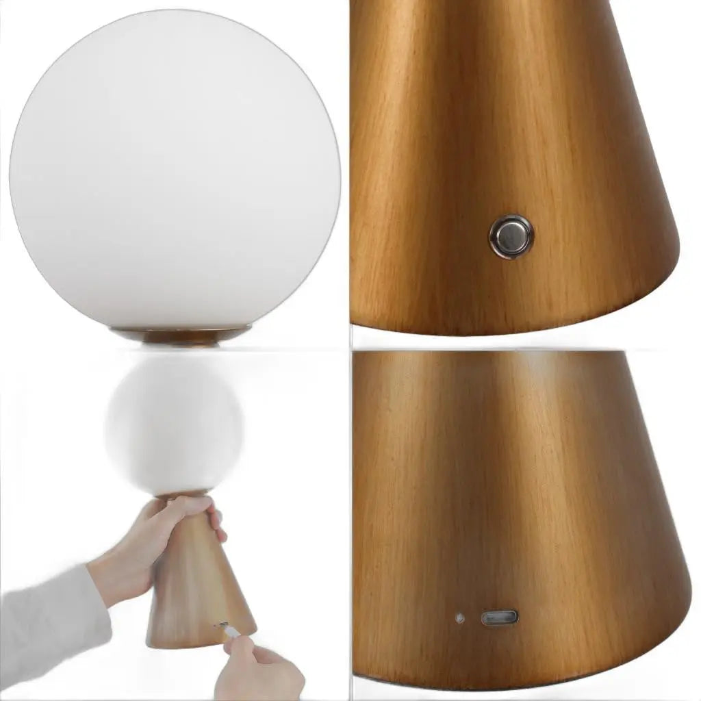 Set of Two 12" Clear Lighthouse USB Table Lamps LED Homeroots Lighting