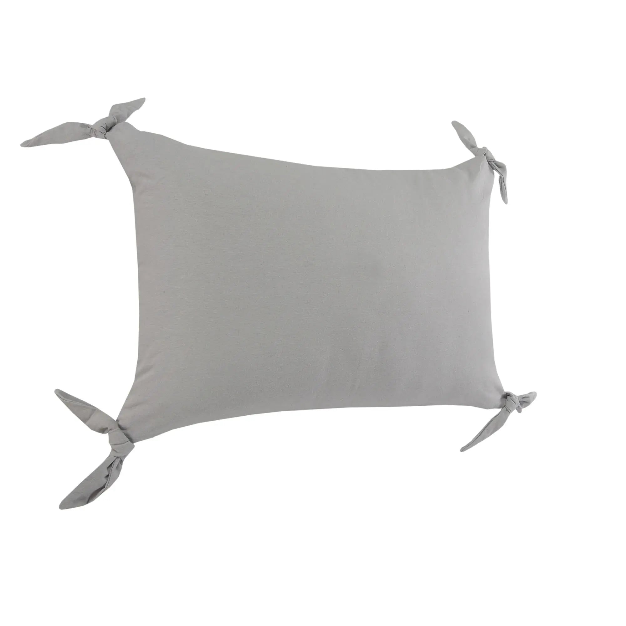 Set of Two 16" X 24" Gray And Ash Gray Lumbar Chevron Cotton Throw Pillows Homeroots Home Decor