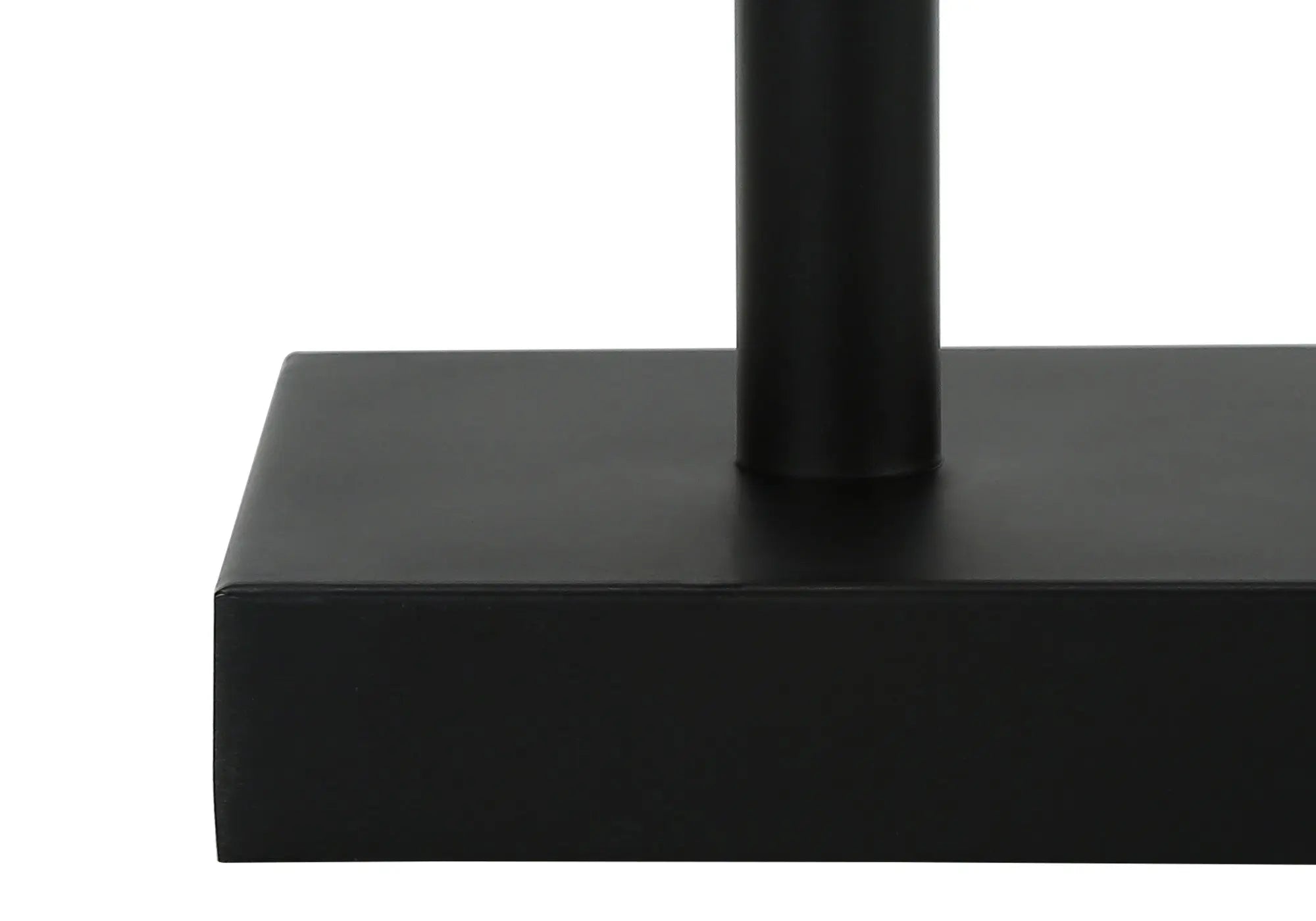 Set of Two 17" Black Metal Candlestick USB Table Lamps With Beige Drum Shade Homeroots Lighting