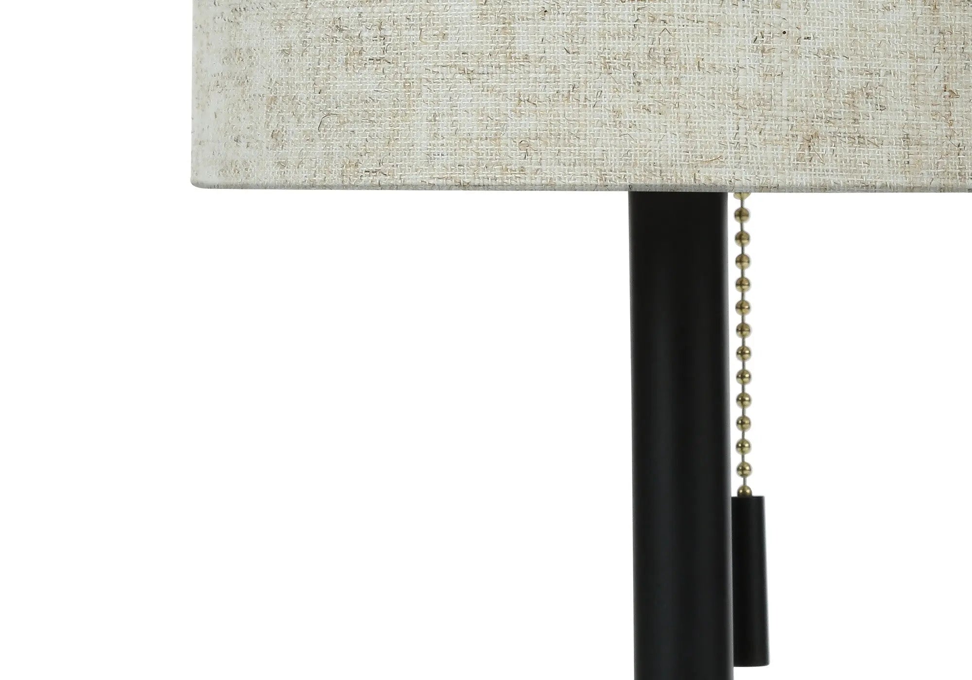Set of Two 17" Black Metal Candlestick USB Table Lamps With Beige Drum Shade Homeroots Lighting