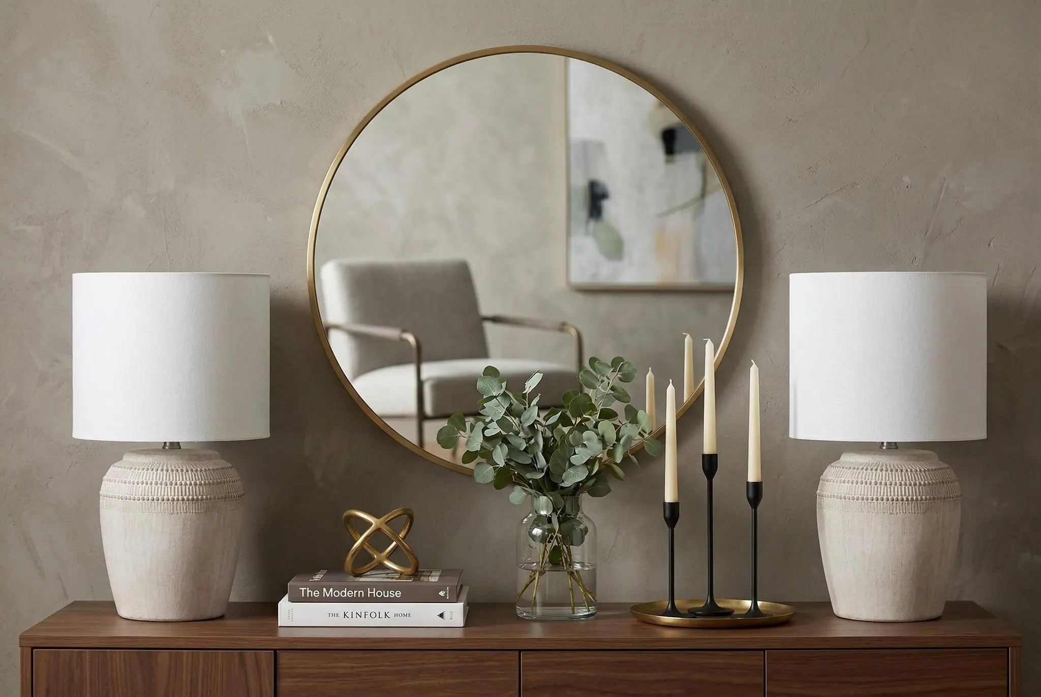 Set of Two 17" Clear Gourd Table Lamps With Drum Shades Homeroots Lighting