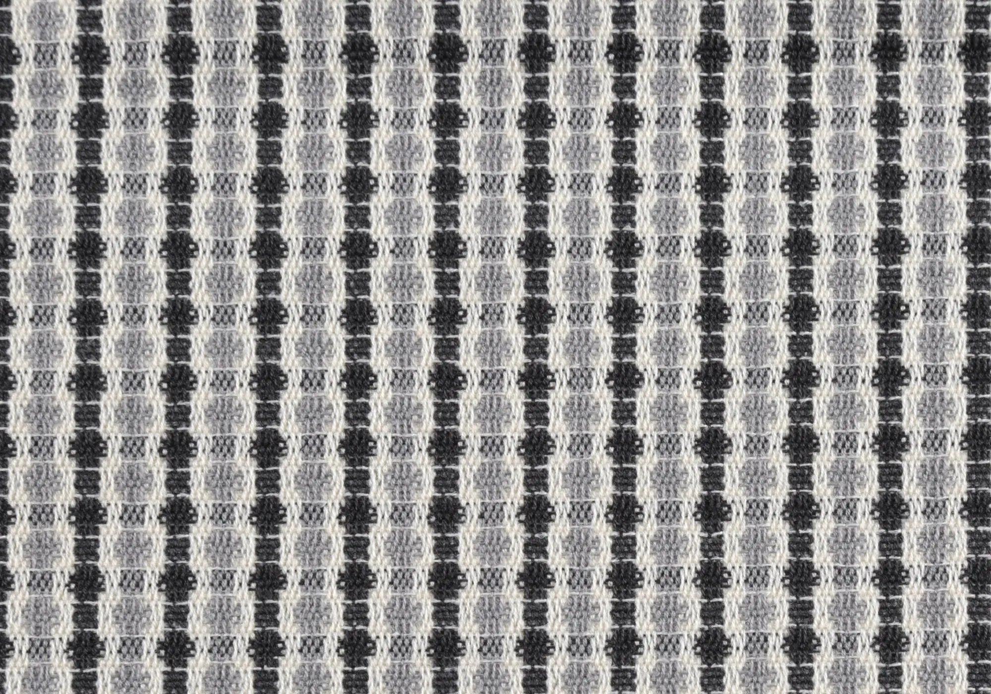 Set of Two 18" Black Gray And White Fabric Striped Throw Pillows Homeroots Home Decor