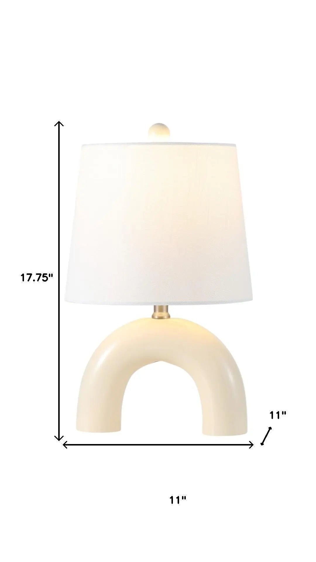 Set of Two 18" Clear Novelty Table Lamps With Empire Shades Homeroots Lighting