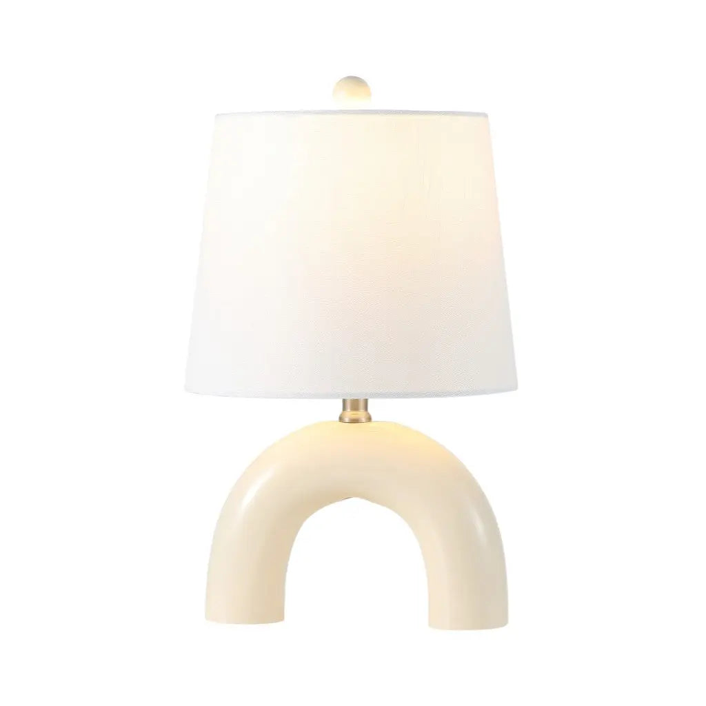 Set of Two 18" Clear Novelty Table Lamps With Empire Shades Homeroots Lighting