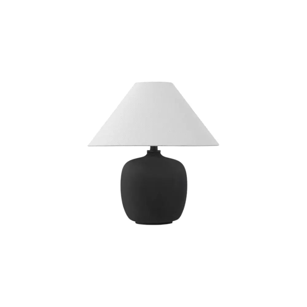 Set of Two 18" Clear Novelty Table Lamps With Empire Shades Homeroots Lighting