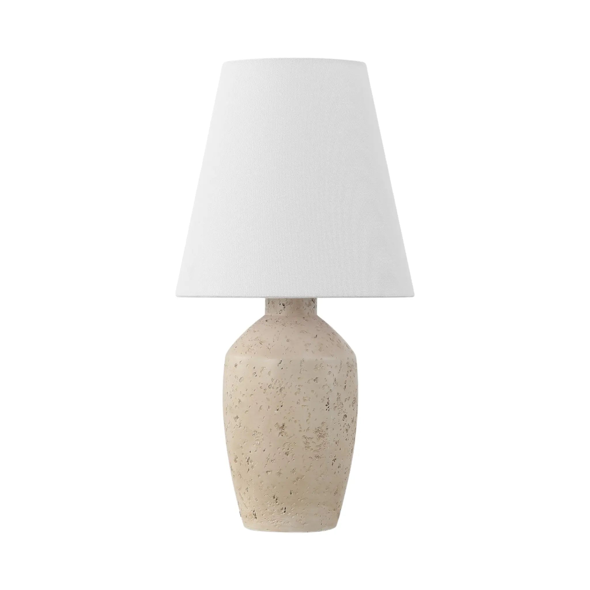 Set of Two 19" Cream Urn Bedside Lamps With Empire Shades Homeroots Lighting
