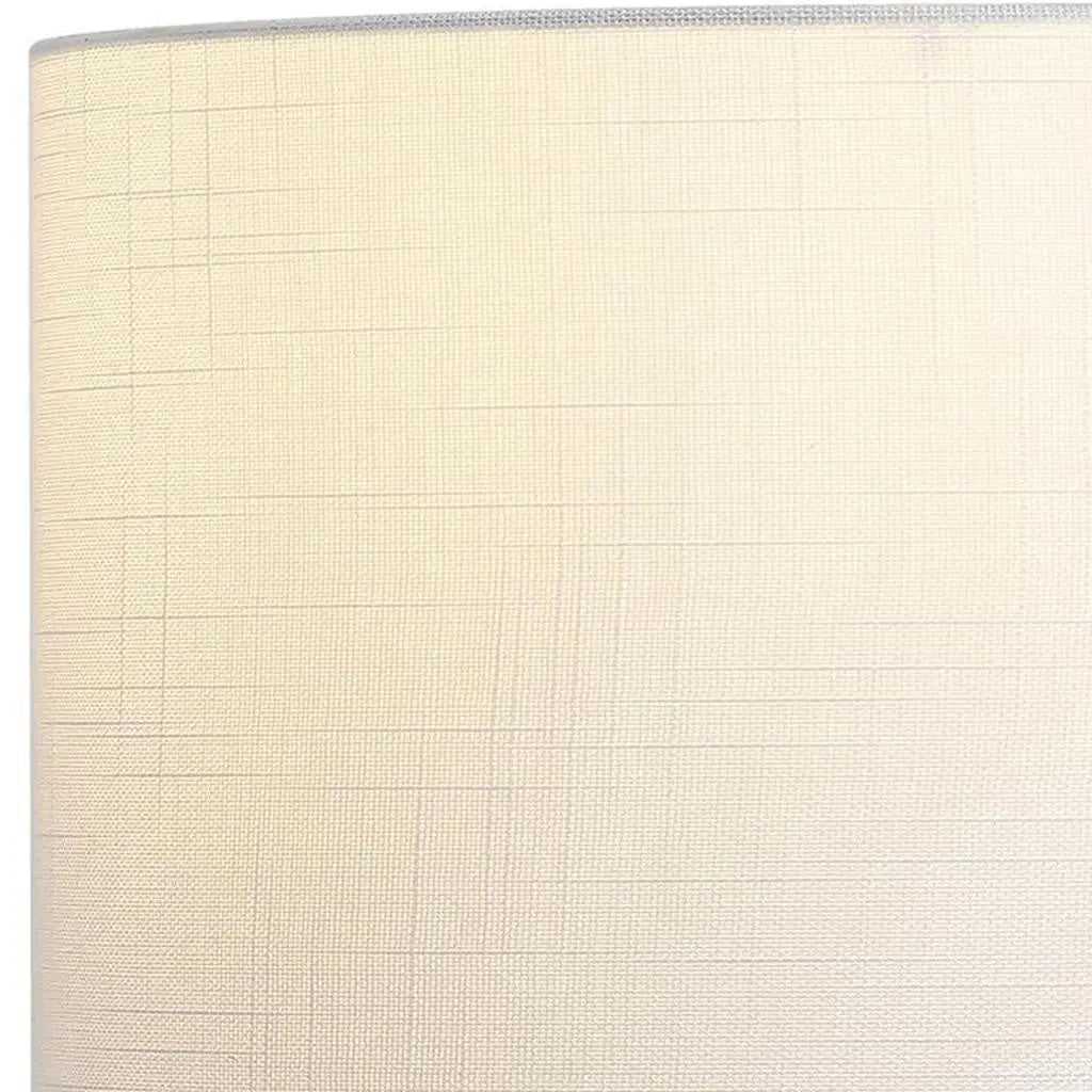Beige textured lamp shade with a subtle woven pattern, perfect for modern and minimalist decor.