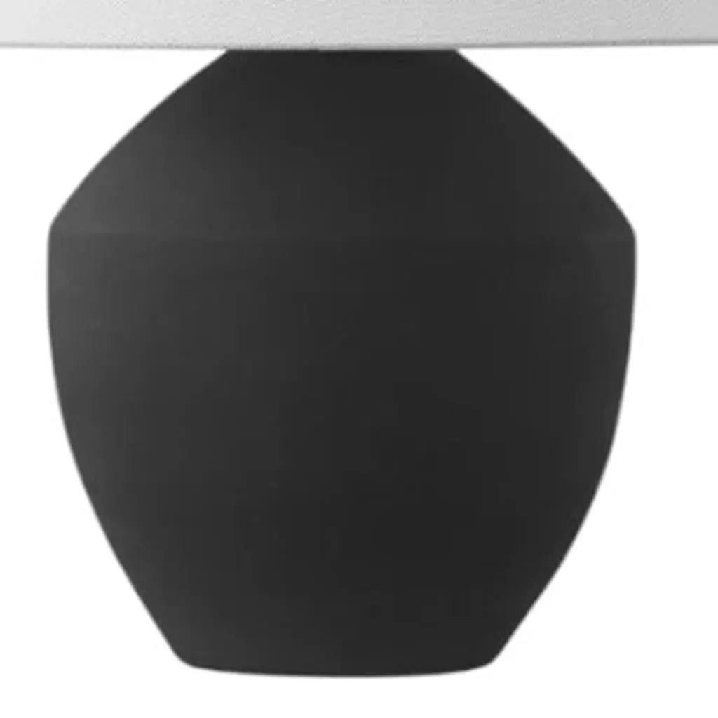 Set of Two 21" Clear Novelty Table Lamps With Empire Shades Homeroots Lighting