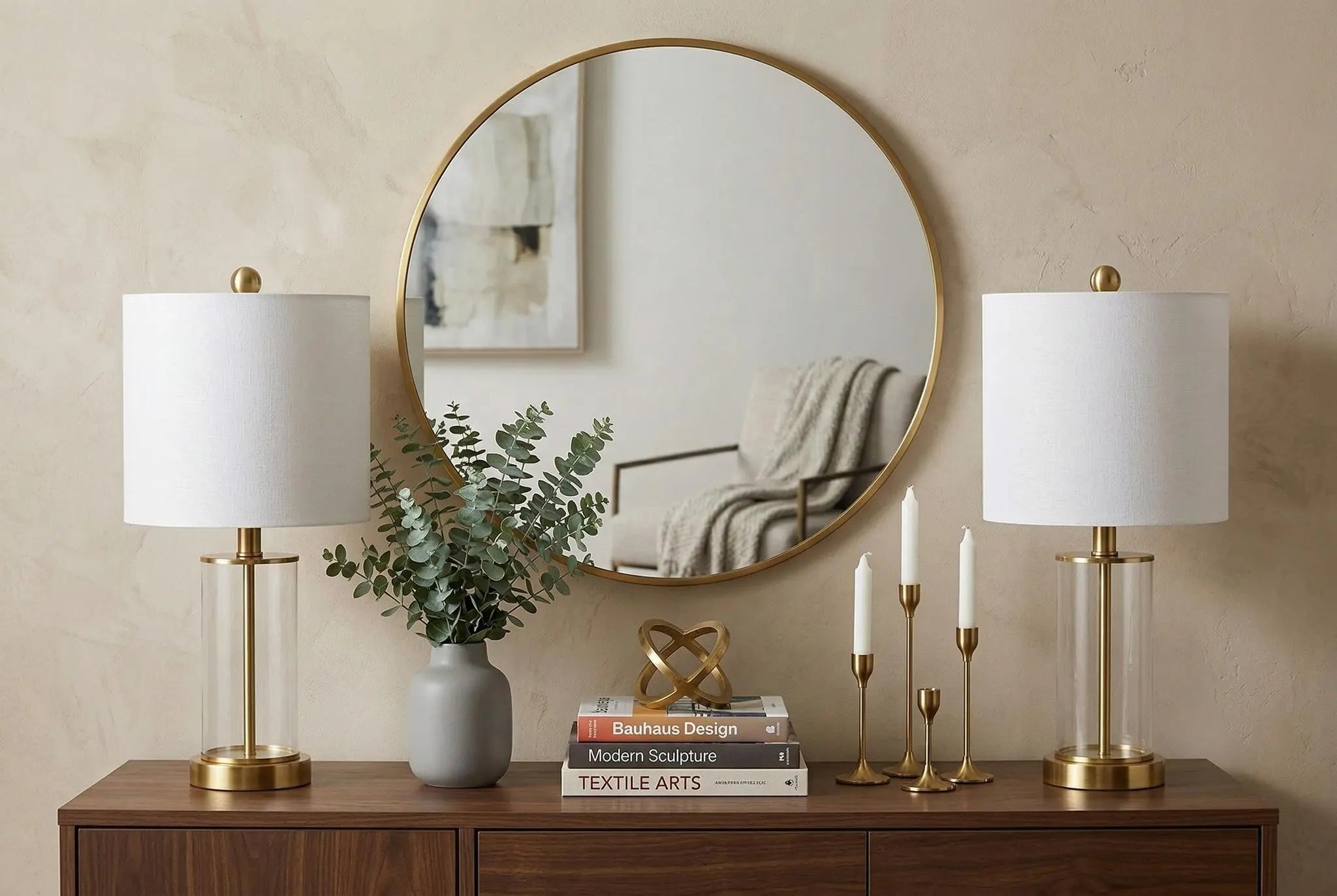 Set of Two 21" Gold USB Table Lamps With Drum Shades Homeroots Lighting