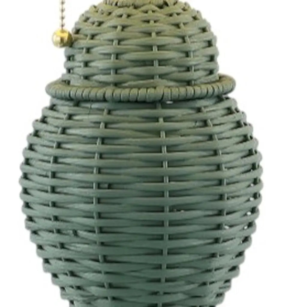 Set of Two 21" Green Urn Bedside Lamps With Empire Shades Homeroots Lighting