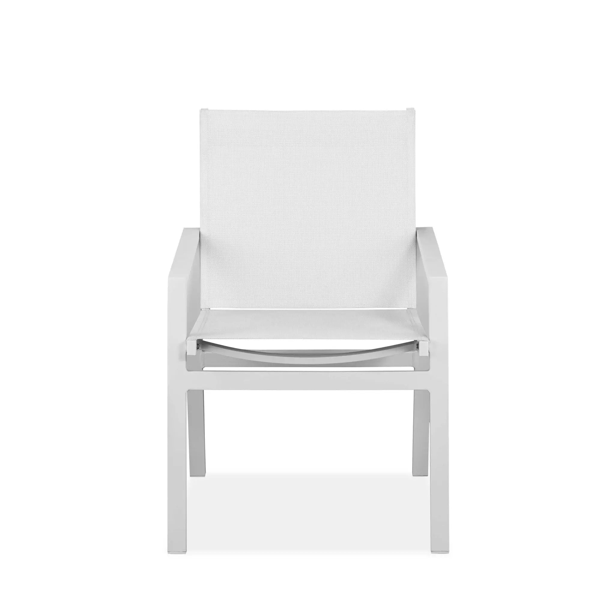 Set of Two 22" White Metal Indoor Outdoor Dining Chair Homeroots Outdoor