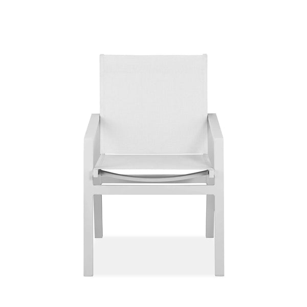 Set of Two 22" White Metal Indoor Outdoor Dining Chair Homeroots Outdoor
