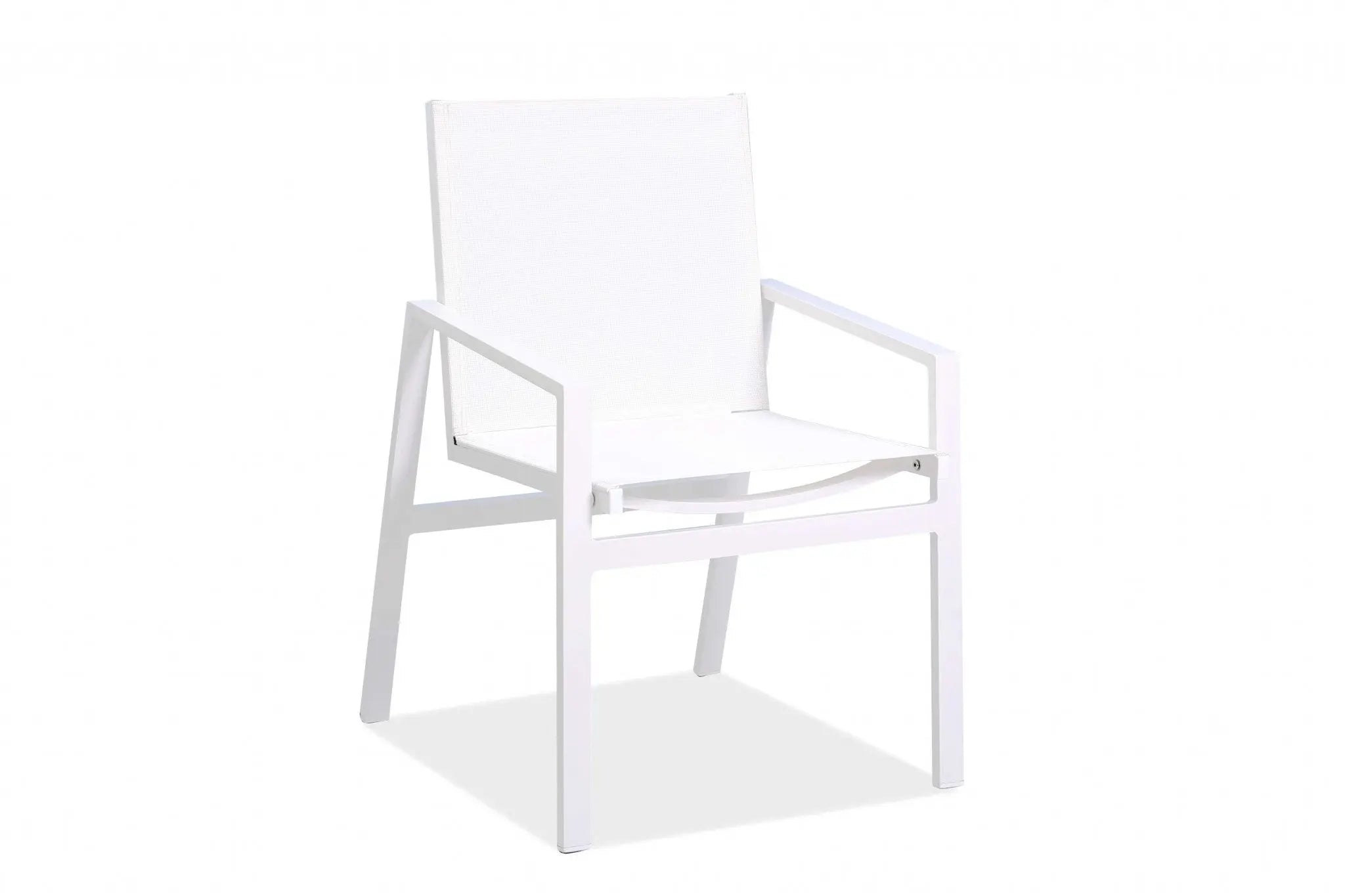 Set of Two 22" White Metal Indoor Outdoor Dining Chair Homeroots Outdoor
