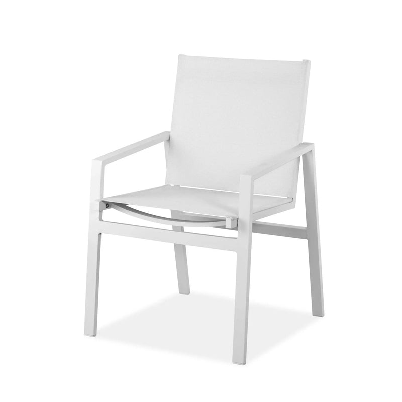 Set of Two 22" White Metal Indoor Outdoor Dining Chair Homeroots Outdoor