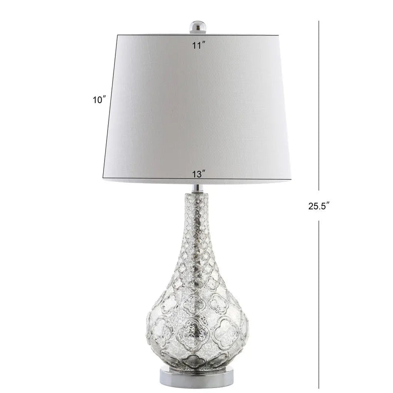 Set of Two 26" Silver Novelty Table Lamps With Drum Shades Homeroots Lighting
