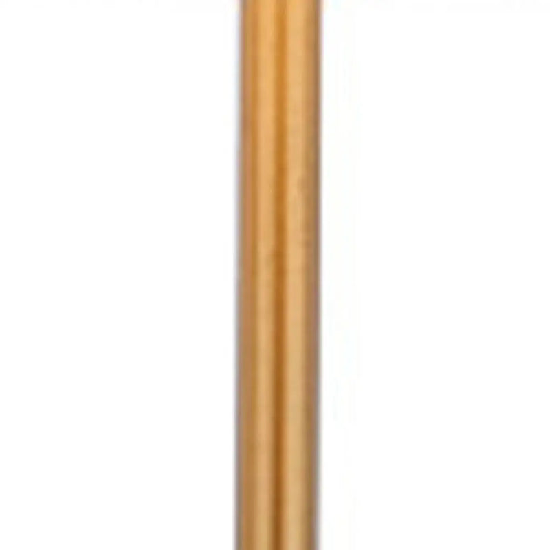 Set of Two 27" White And Brass Table Lamps With Drum Shades Homeroots Lighting