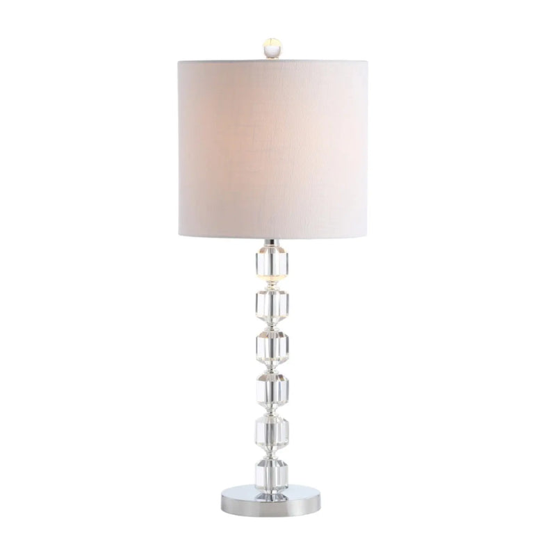 Set of Two 28" Silver Table Lamps With Drum Shades Homeroots Lighting