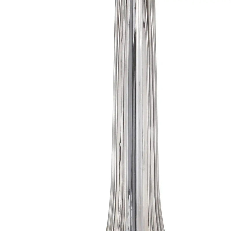 Set of Two 29" Clear Novelty Table Lamps With Drum Shades Homeroots Lighting