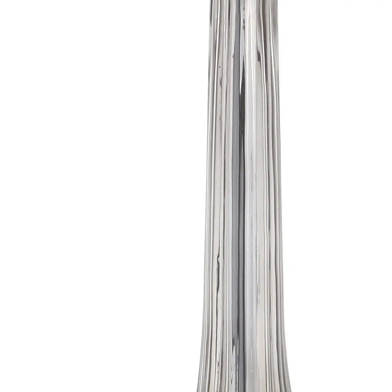 Set of Two 29" Clear Novelty Table Lamps With Drum Shades Homeroots Lighting