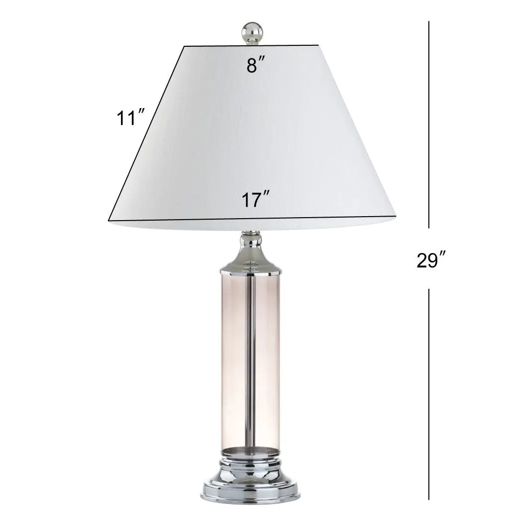 Set of Two 29" Silver Novelty Table Lamps With Empire Shades Homeroots Lighting